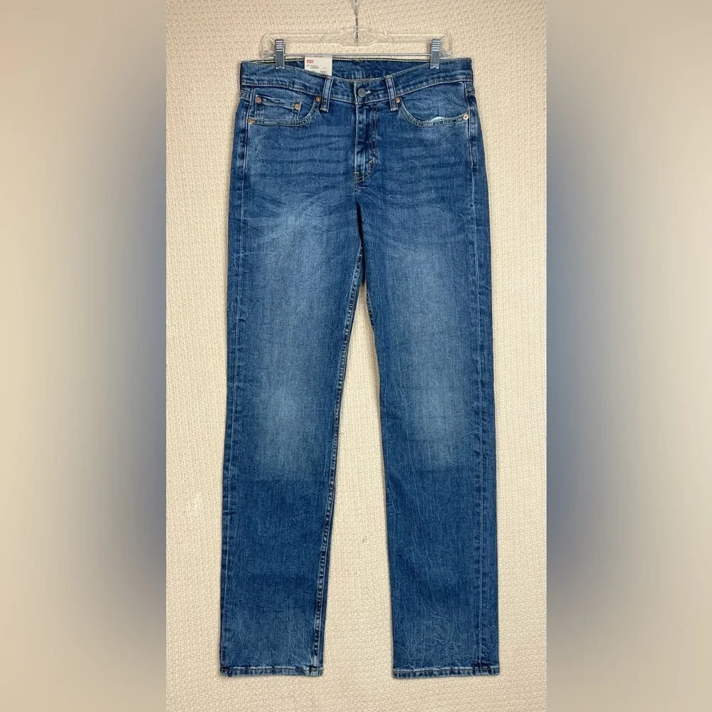 Levi's Blue Denim Jeans 514 Straight Fit Mens 32W 36L